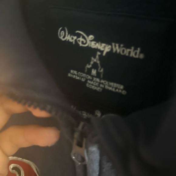 Walt Disney World Mickey Mouse 2009 Sweatshirt Zippered Blue Medium Disneyland - Picture 4 of 4